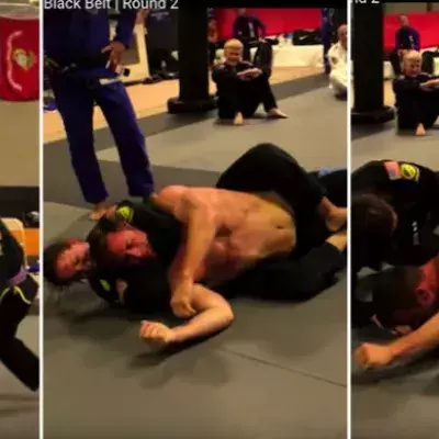 Dieser Bodybuilder ist etwas zu selbstbewusst und wird von einer Jiu-Jitsu-Expertin fertiggemacht