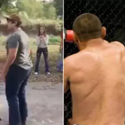 Dieser Schläger imitiert die „H-Bomb“ von Dan Henderson…