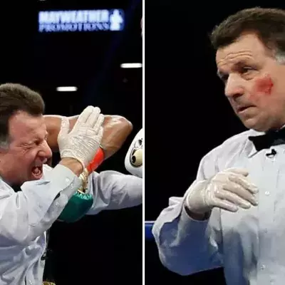 Kampfrichter kassiert einen enormen Haken bei dem Kampf zwischen DeGale und Jack!