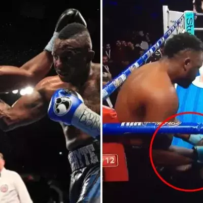 Dereck Chisora demütigt seinen Gegner mit einer obszönen Geste mitten im Kampf