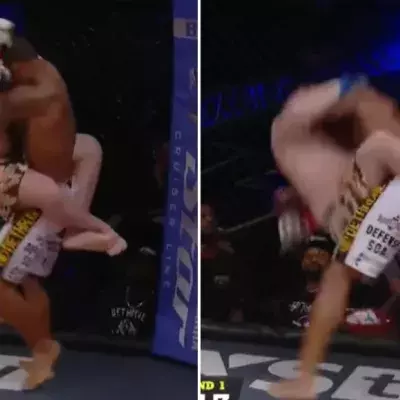 Gerald Harris verpasst Aaron Cobb einen der schlimmsten Slams der MMA-Geschichte