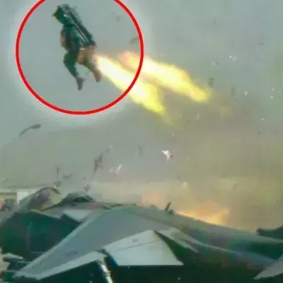Ein Pilot in Afghanistan rettet sich mit dem Schleudersitz