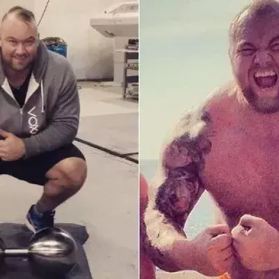 Hafthor Björnsson hat ein neues Trainingsspielzeug!