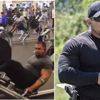 Tony Sentmanat stemmt 653 Kilo in der Leg Press