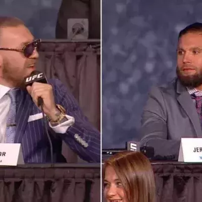 Conor McGregor demütigt Jeremy Stephens bei der Pressekonferenz für die UFC 205