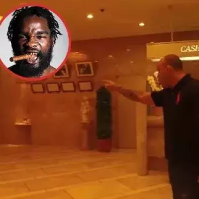 Wanderlei Silva und Krazy Horse Benett werden in der Eingangshalle eines japanischen Hotels fast handgreiflich