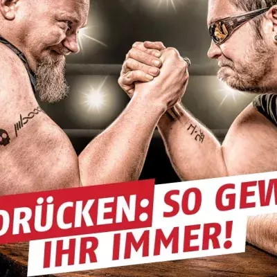 Wie kann man beim Armdrücken immer gewinnen?