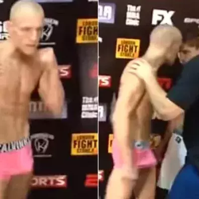 Conor McGregor war bei diesem Wiegen für Cage Warriors sehr erregt