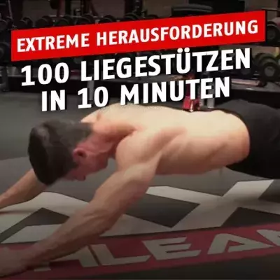 Nehmt die Herausforderung an: 100 Liegestützen in 10 Minuten mit Jeff Cavaliere