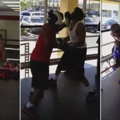 20-jähriger Street Fighter fordert einen 15-jährigen Amateurboxer heraus
