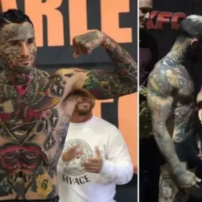 Julz "The Jackal" sorgt nach diesem angespannten Wiegen für Aufsehen