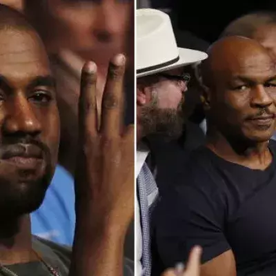 Mike Tyson setzt sich bei der UFC 202 auf den Platz von Kanye West
