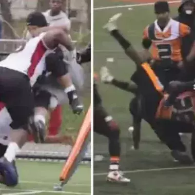 Diese Football-Variante wird ohne Schutzausrüstung gespielt und ist ziemlich gefährlich