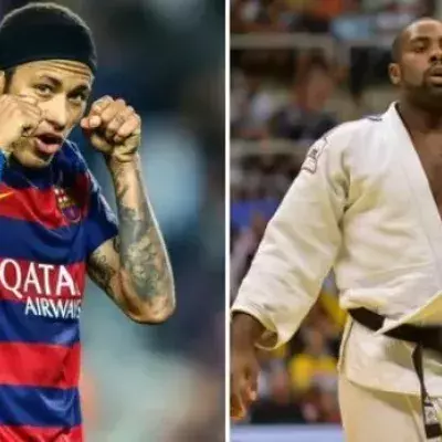 Neymar wünscht Teddy Riner Glück bei den Olympischen Spielen in Rio