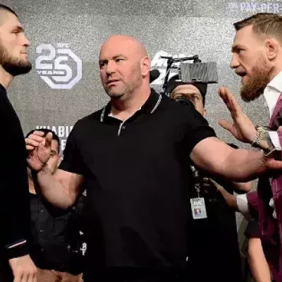 Bereit für den Kampf: Conor McGregor und Khabib Nurmagomedov lassen Punchline-Gewitter los!