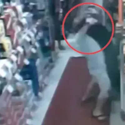 Er hat den schwarzen Gürtel im Brazilian Jiu Jitsu und setzt einen Dieb außer Gefecht