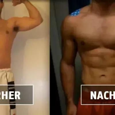 Ein spektakulärer körperlicher Wandel in nur einem Jahr