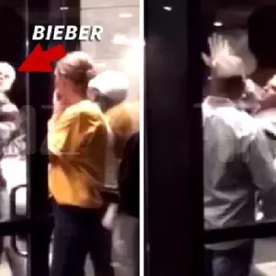 Justin Bieber provoziert einen deutlich massiveren Türsteher