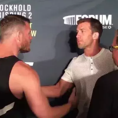 Luke Rockhold nimmt auf der Pressekonferenz den Mund ganz schön voll