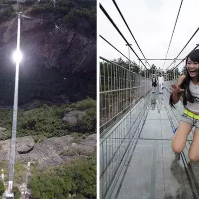 Wow! Diese Brücke in China besteht komplett aus Glas!