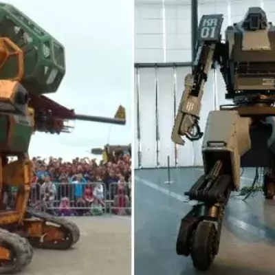 Wie in Transformers! Bald könnt ihr riesige Robotfights live bestaunen