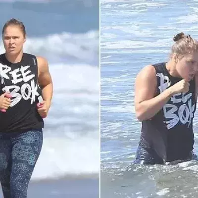 Ronda Rousey trainiert am Strand für ihr Comeback