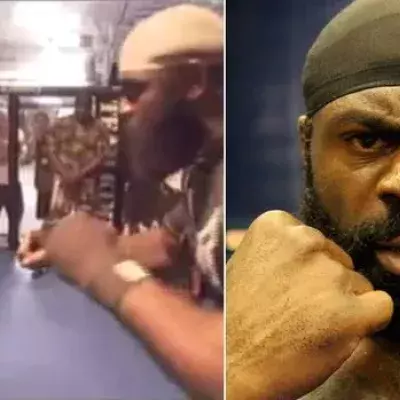 David Blaine, ein amerikanischer Magier will von Kimbo Slice mit voller Kraft geschlagen werden