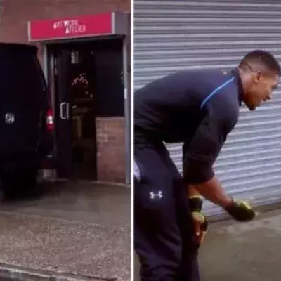 Anthony Joshua: Der Boxweltmeister hebt ein Auto hoch, um einem Kind zu helfen