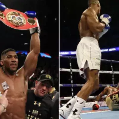 Anthony Joshua schafft seinen ersten Weltmeister-Titel durch K.O gegen Charles Martins!