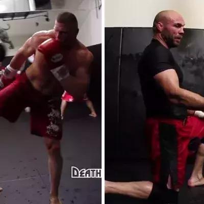 Brock Lesnar und Randy Couture trainieren zusammen