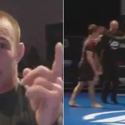 Jake Shields verliert die Fassung während eines Turniers des Brasilianischen Jiu-Jitsu