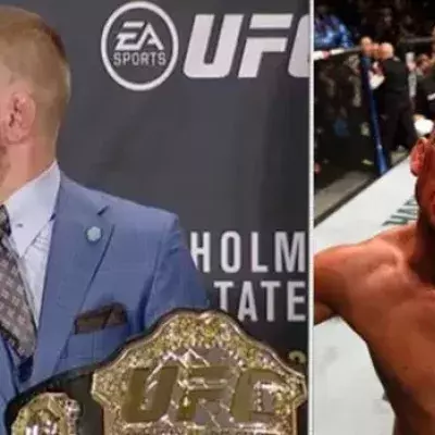 Conor McGregor: Sein Blick nachdem er das erste Mal nach dem Kampf Nate Diaz begegnet