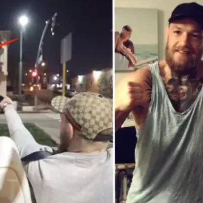 Conor McGregor überrascht einen Fan bei ihm zu Hause