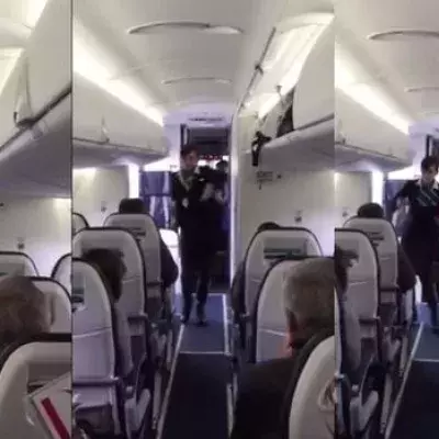 Das ist die coolste Stewardess der Welt!