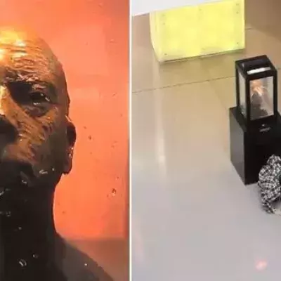 Dieser Skulptur sollte man lieber nicht zu tief in die Augen schauen