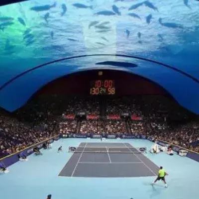 Dubai: Tennisplatz unter Wasser wird bald das Licht der Welt erblicken