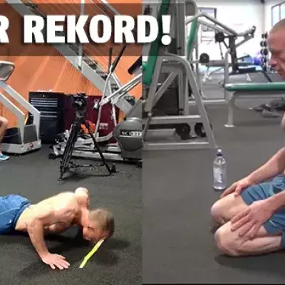Neuer Rekord: Findet raus, wie viele Liegestütze dieser Mann in einer Stunde schafft