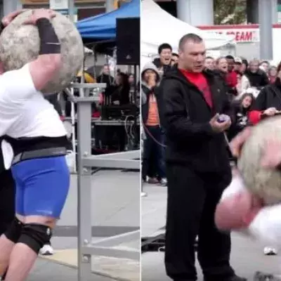 Strongman: Ein Atlas-Stein bricht Craig Bongelli buchstäblich in zwei Teile!