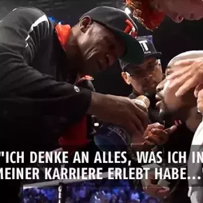 Floyd Mayweather wird bei seinem letzten Kampf von seinem Vater angespornt!