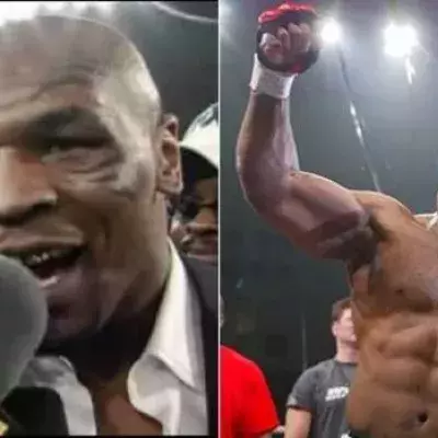 Mike Tyson provoziert Bob Sapp nach seinem Sieg
