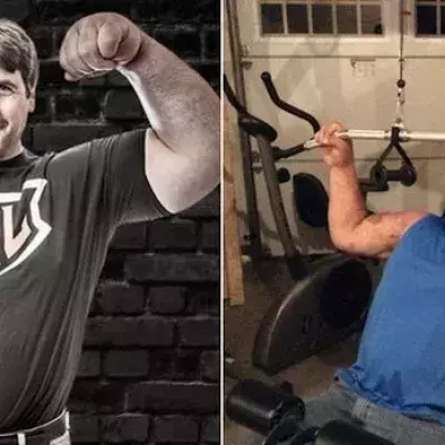 Jeff Dabe ist so muskulös wie Popeye