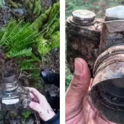 60 Jahre alter Fotoapparat im Wald gefunden