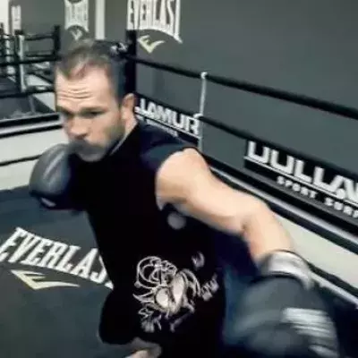 Boxkampf aus der Perspektive einer Stirnkamera