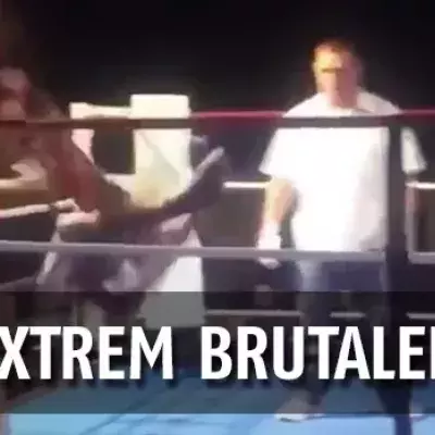 Extrem brutaler K.o. bei den Amateuren nach einer Geste der Anthologie