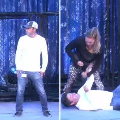 Ronda Rousey zerstört einen Typen in der Show von Ellen DeGeneres
