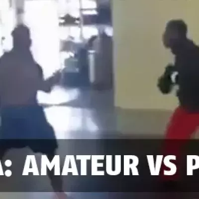 MMA: Ein Amateur lädt sich selbst in eine Sporthalle ein und fordert einen Profiboxer zum Kampf heraus