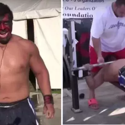 Angelo Samarripa aka „Das Biest“ wagt 328 kg beim Bankdrücken