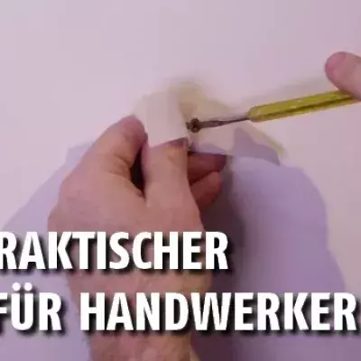 Tipps und Tricks - Episode 9: Wie schraubt man eine Schraube ordentlich in die Wand?