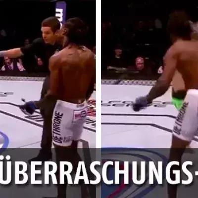 Er beschwert sich im Ring und wird überraschend K.O. geschlagen
