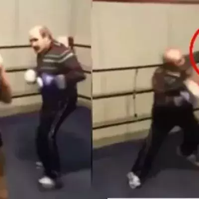 Wenn ein alter Boxer einem jüngeren eine Lektion erteilt und ihn dabei demütigt